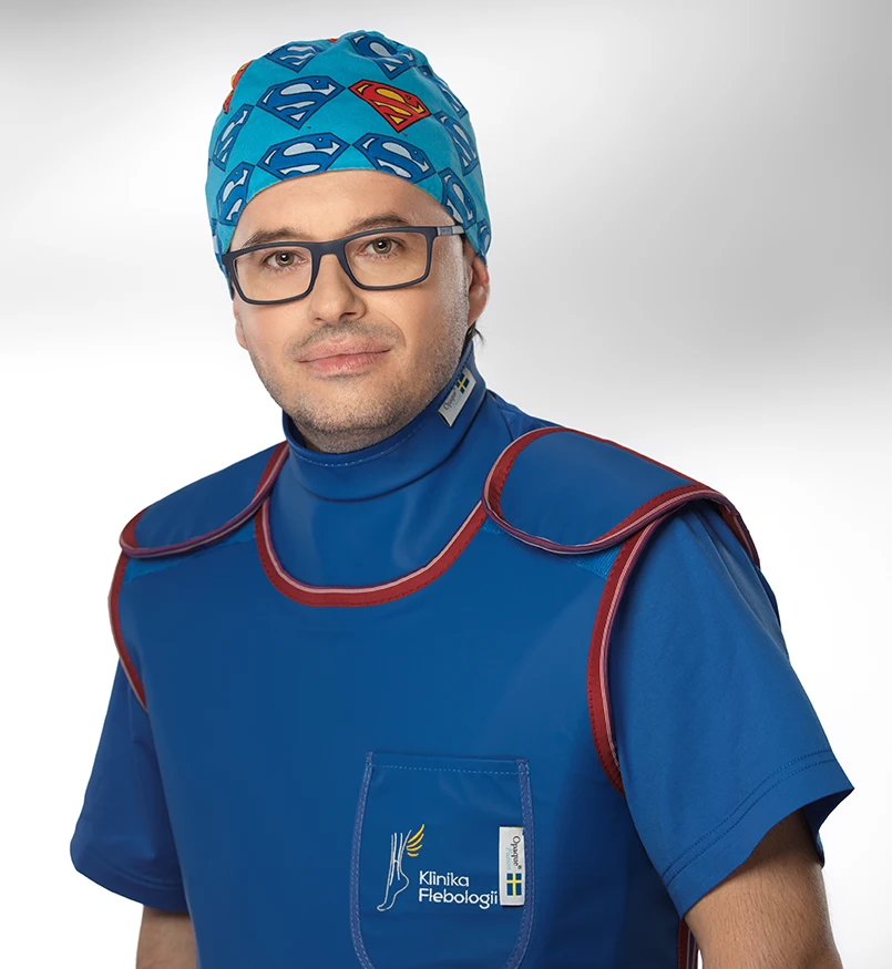 Dr n. med. Cezary Szary, radiolog interwencyjny, flebolog. Klinika Flebologii