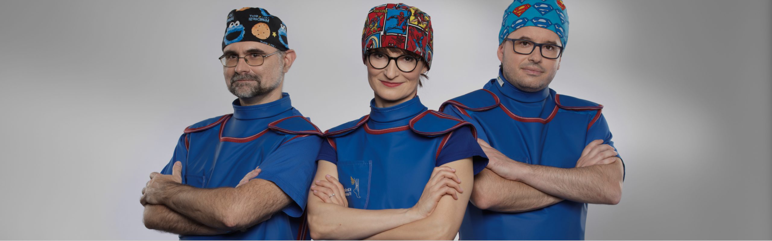 lekarze flebolodzy: Tomasz Grzela, Cezary Szary, Justyna Wilczko-Kucharska